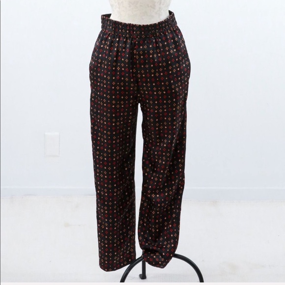 Isabel Marant S Silk Dot Printed Pants Black - Picture 12 of 12